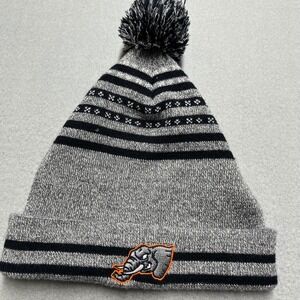 Cal state fullerton Beanie Pom Pom Gray Black Orange Elephant Logo